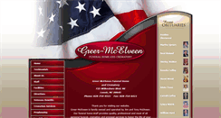 Desktop Screenshot of greer-mcelveenfuneralhome.com